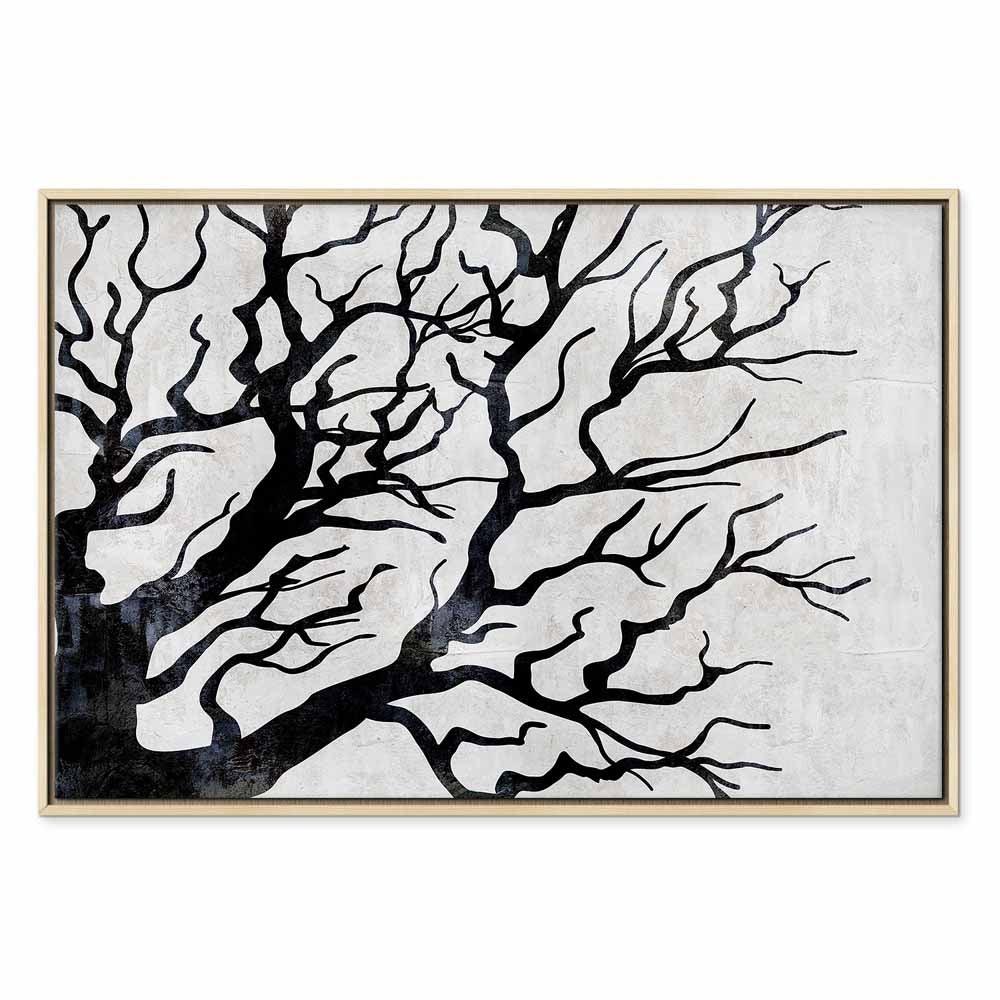 Cold Forest Trees Nature Canvas Print