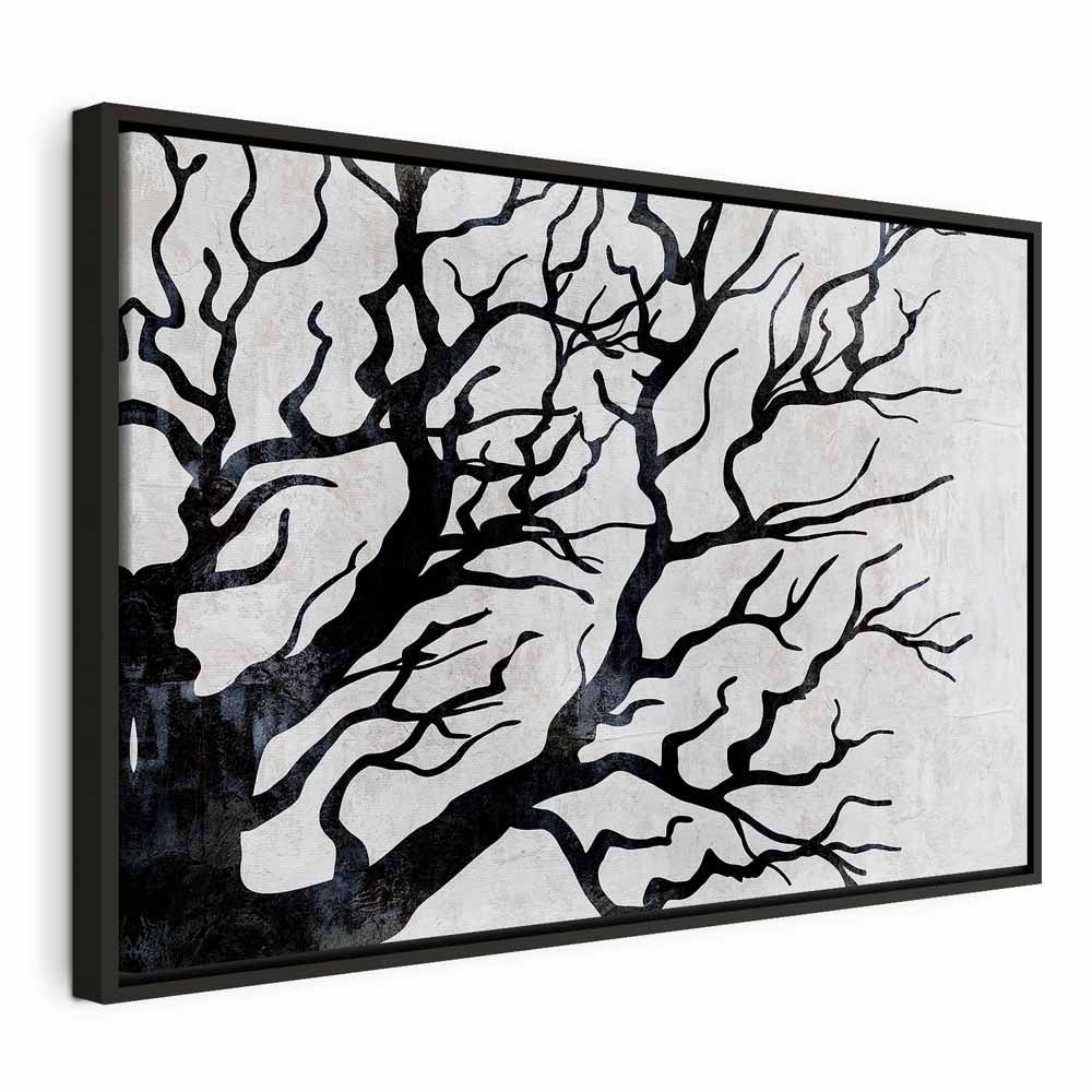 Cold Forest Trees Nature Canvas Print