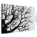 Cold Forest Trees Nature Canvas Print