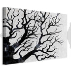 Cold Forest Trees Nature Canvas Print