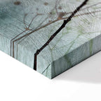 Foggy Lunaria Floral Vertical Canvas Print