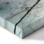 Foggy Lunaria Floral Vertical Canvas Print