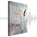 Foggy Lunaria Floral Vertical Canvas Print