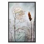 Lunaria Fruits Botanical Vertical Canvas Print