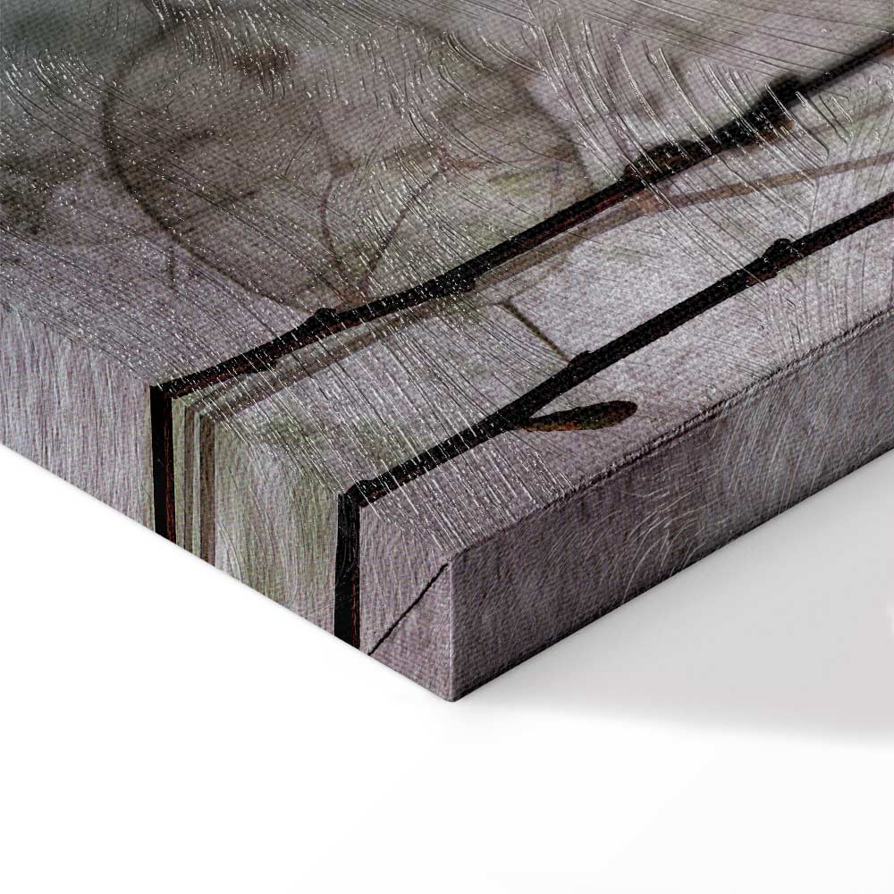 Lunaria Fruits Botanical Vertical Canvas Print