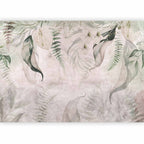 Tropical Leaves Morning Exotic Wall Mural