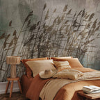 Water Grasses Field Nature Wall Mural