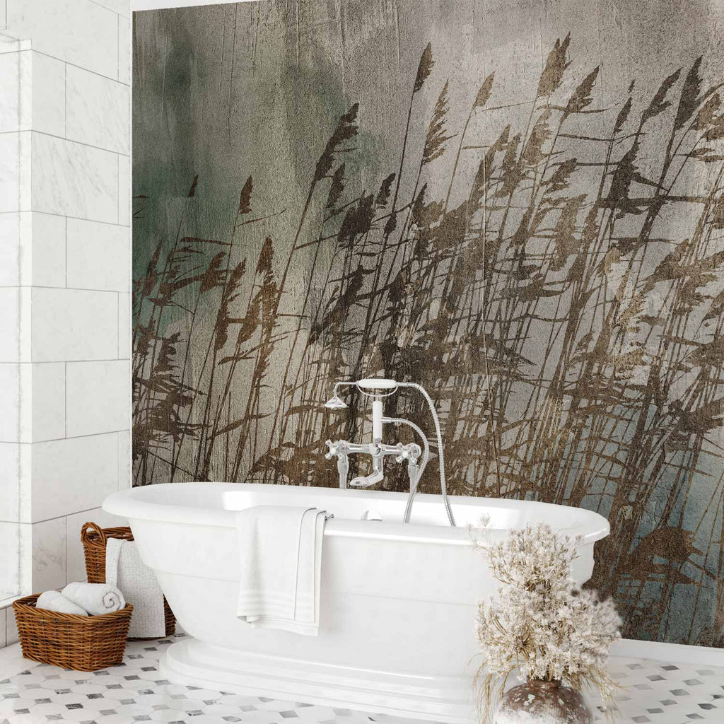 Water Grasses Field Nature Wall Mural