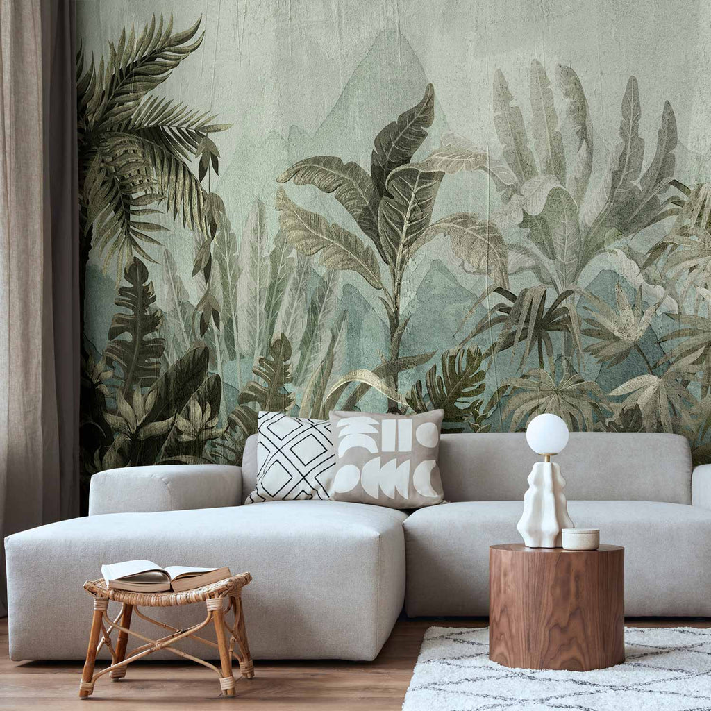Mountain Jungle Landscape Wall Mural