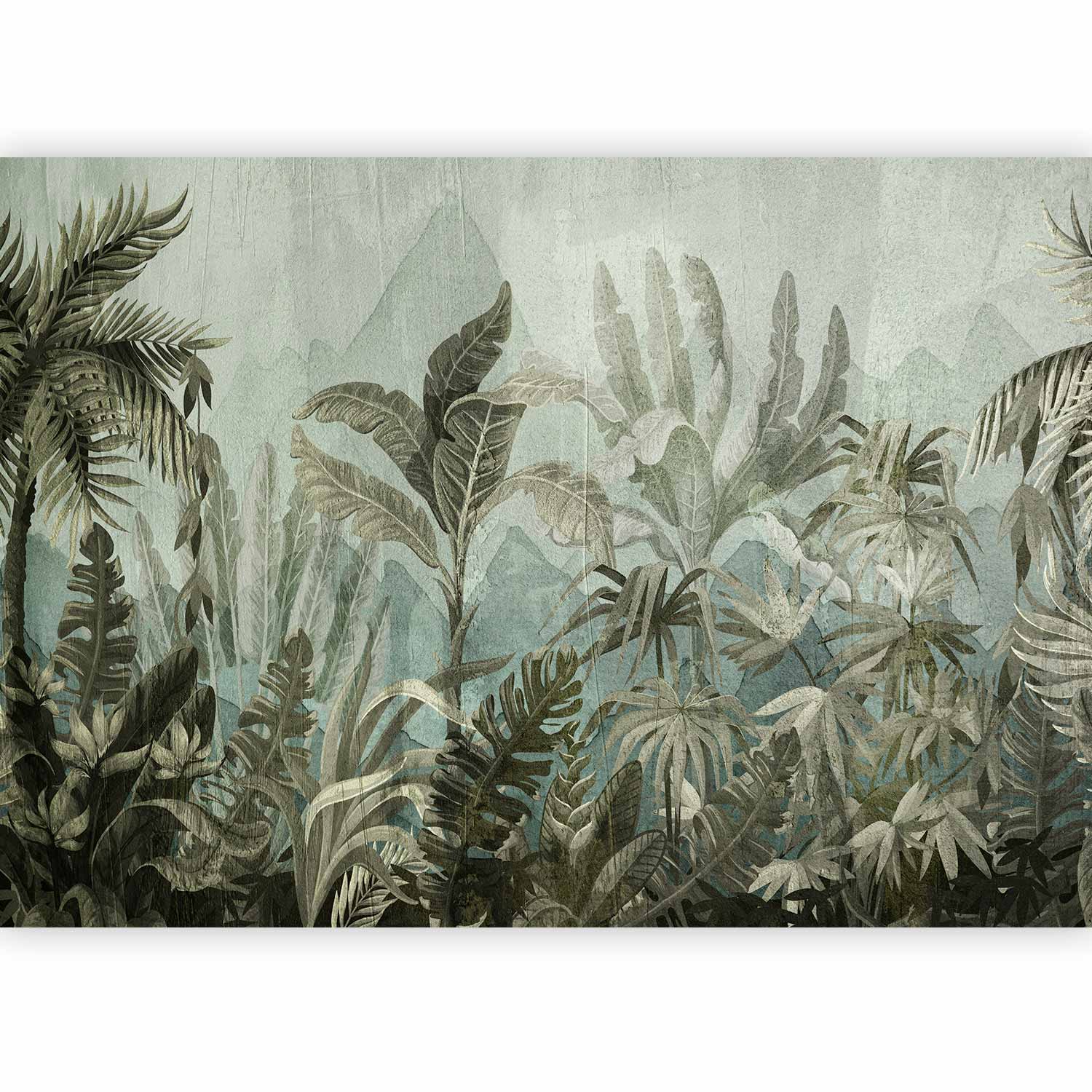 Mountain Jungle Landscape Wall Mural