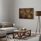 Golden Dandelions Floral Canvas Print