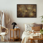 Golden Dandelions Floral Canvas Print