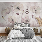Watercolour Floral Moment Wall Mural