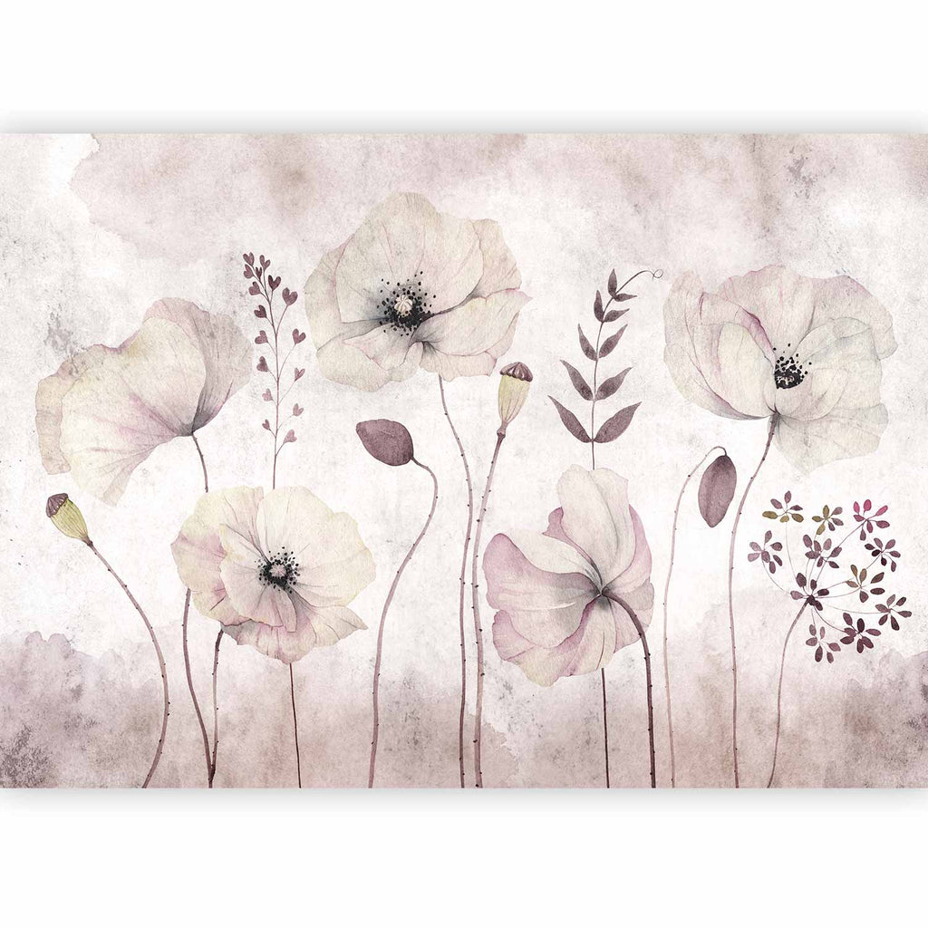 Watercolour Floral Moment Wall Mural