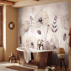 Watercolour Floral Moment Wall Mural