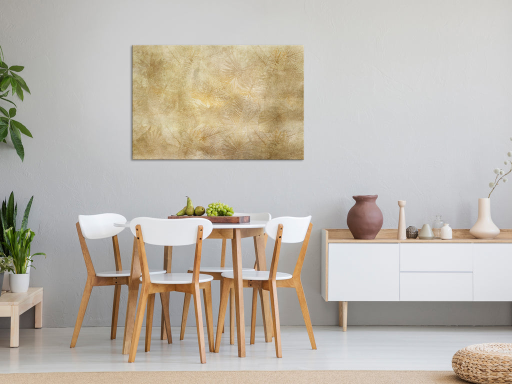 Canvas Print Vintage Leaves Wide Abstract Canvas Art