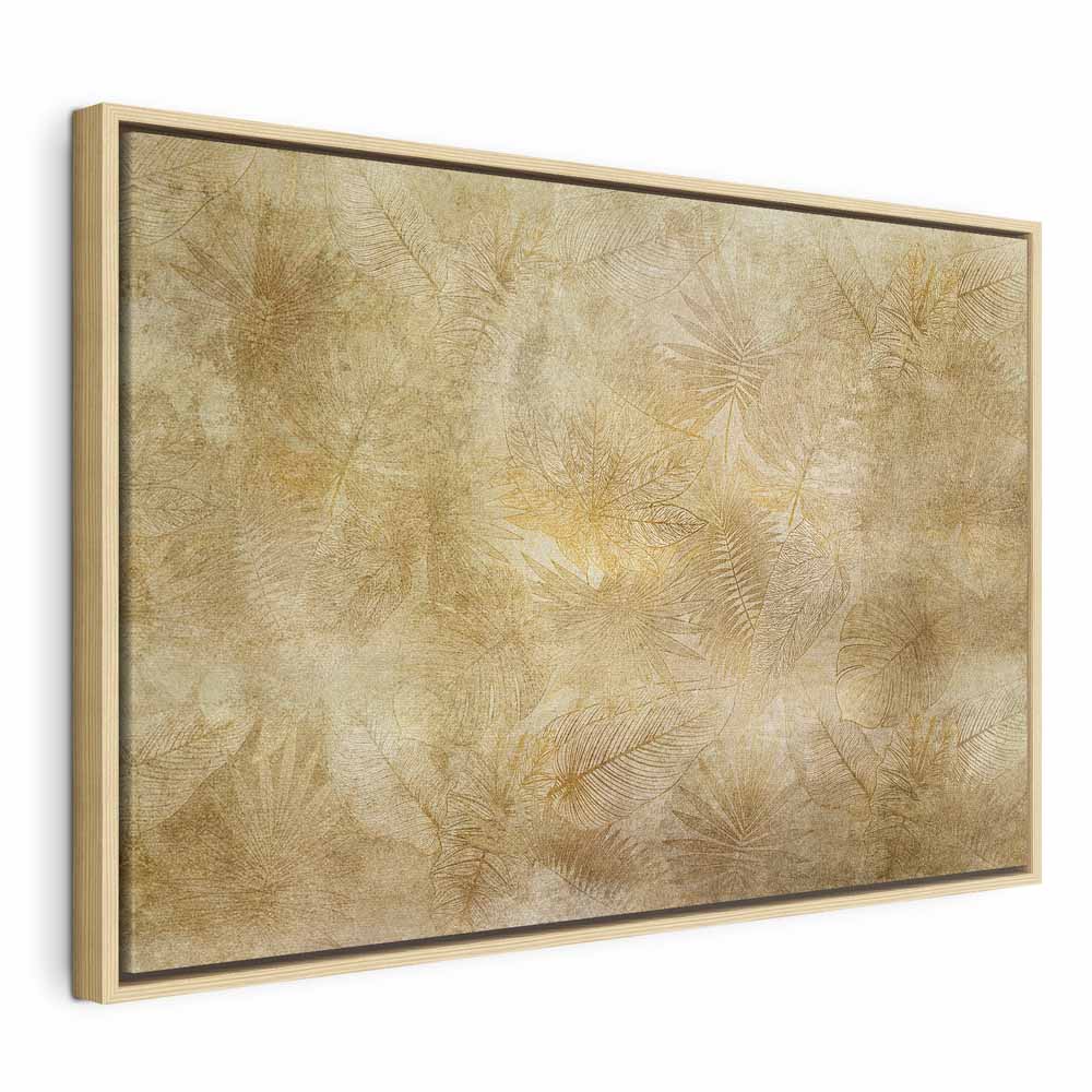 Vintage Leaves Nature Canvas Print