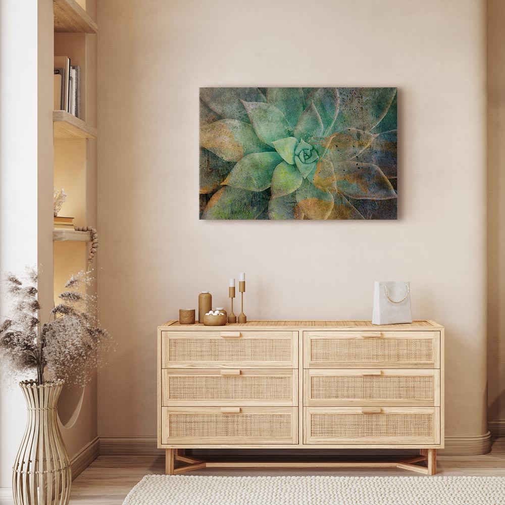 Blooming Flowers Multicolor Canvas Print