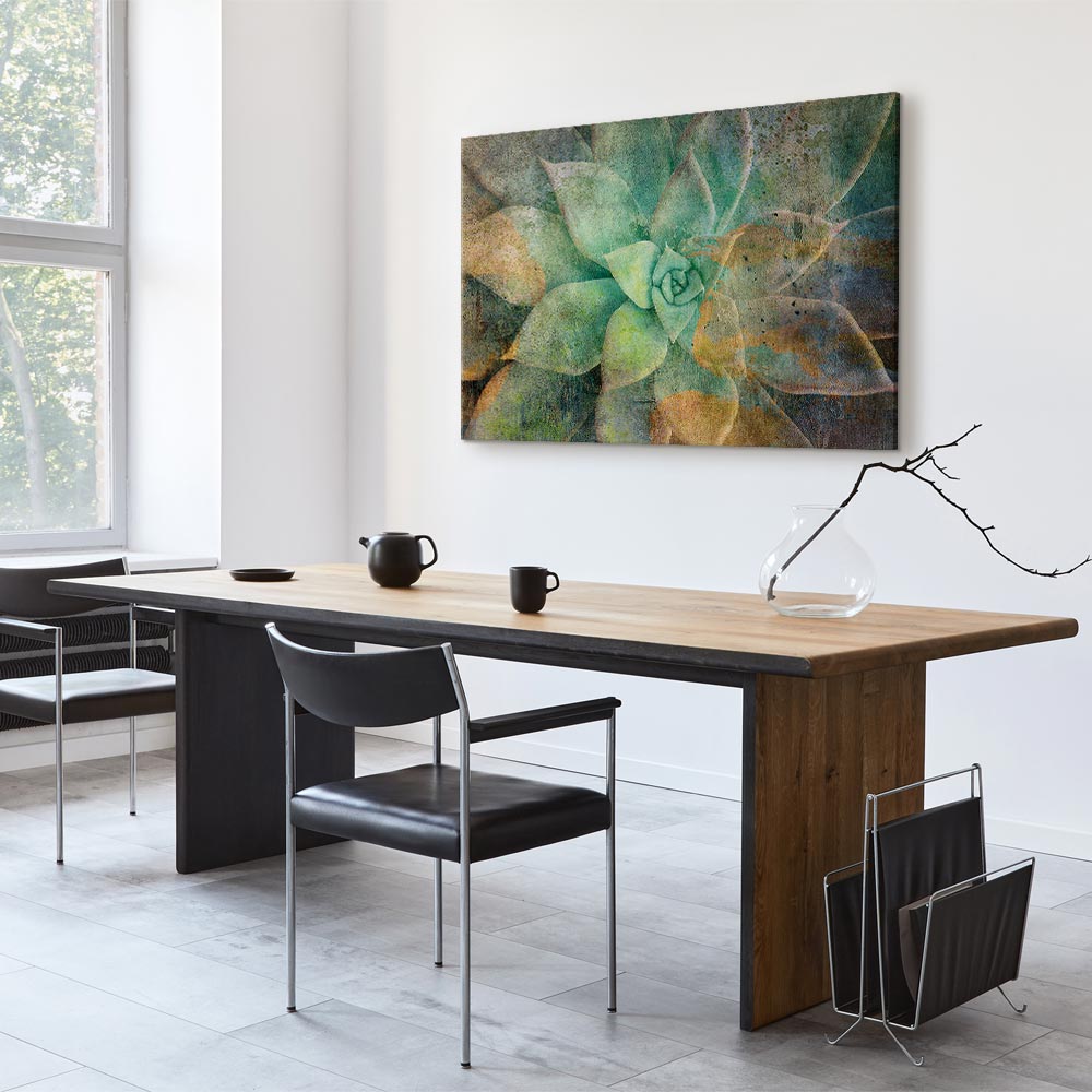 Blooming Flowers Multicolor Canvas Print