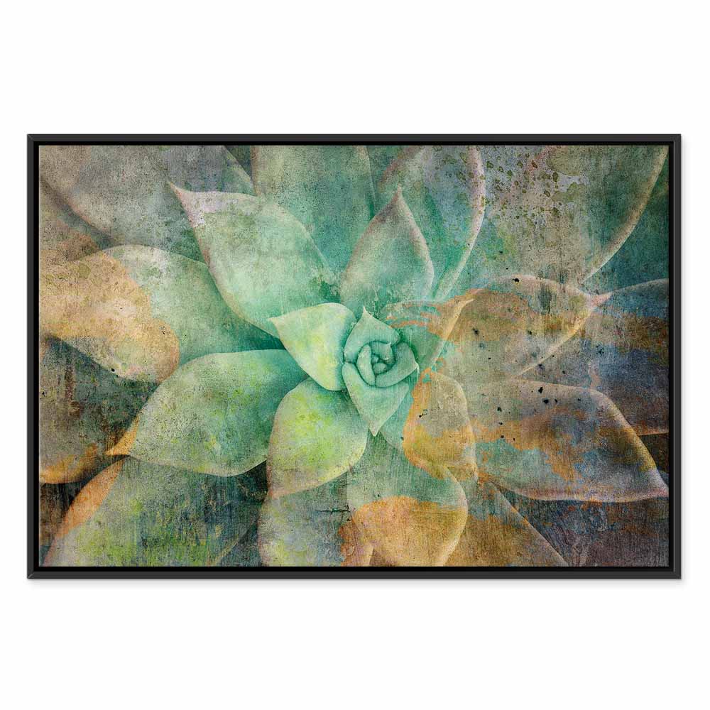 Blooming Flowers Multicolor Canvas Print