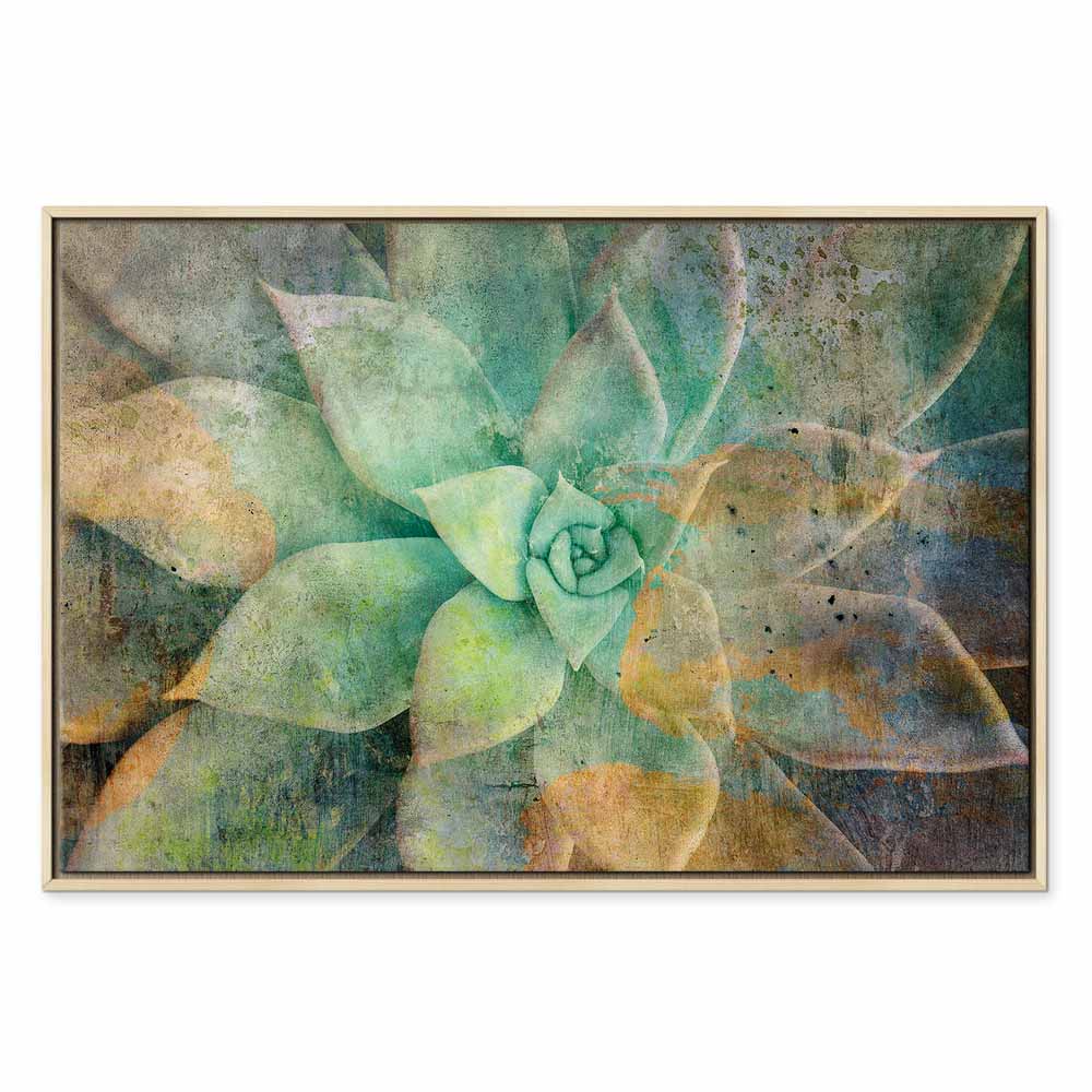 Blooming Flowers Multicolor Canvas Print