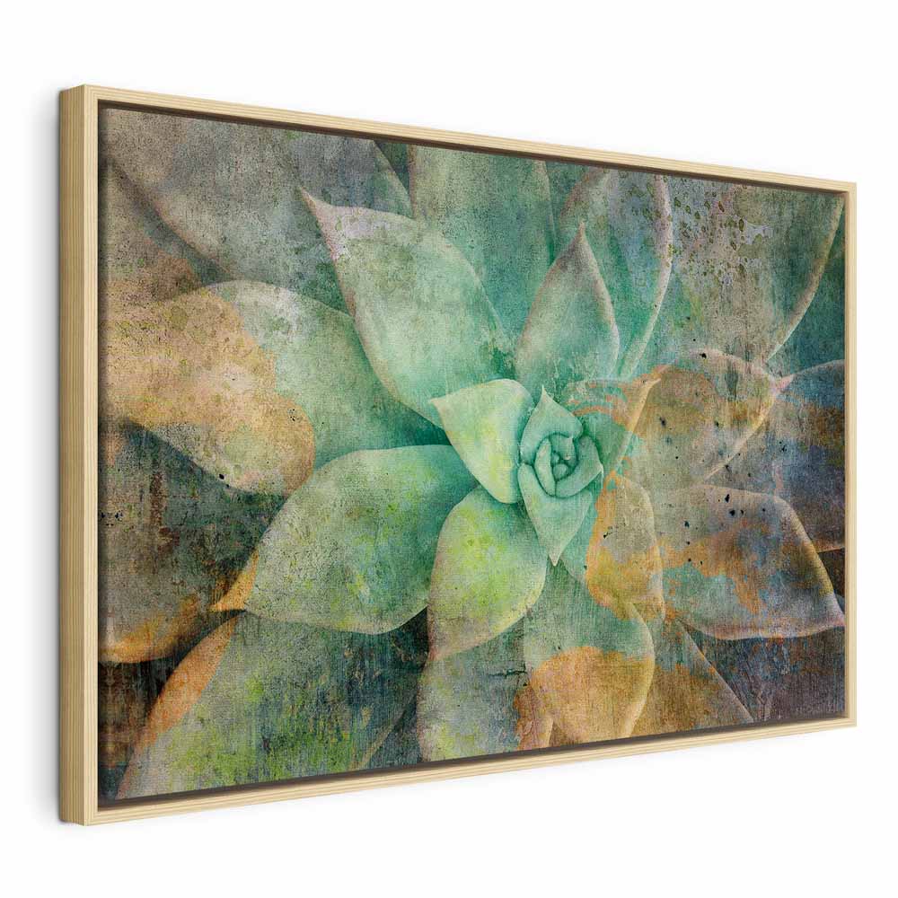 Blooming Flowers Multicolor Canvas Print
