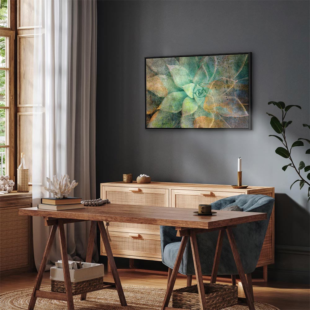 Blooming Flowers Multicolor Canvas Print