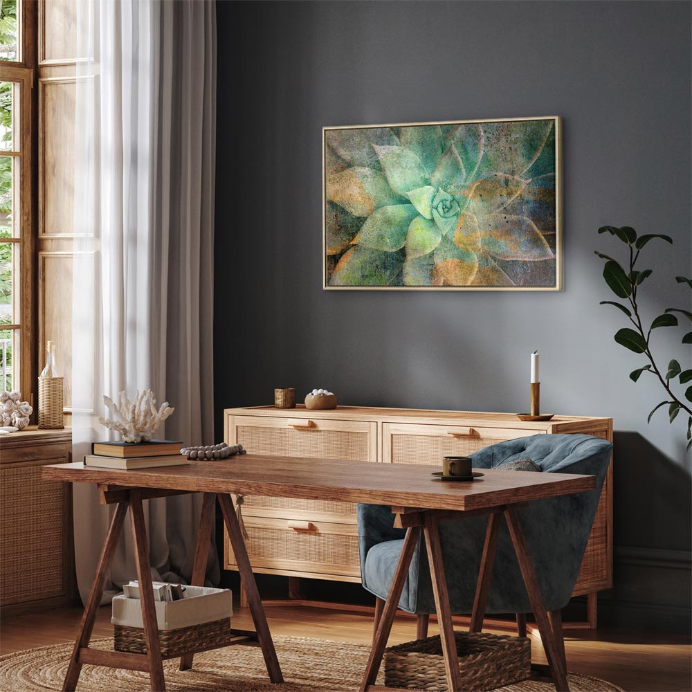 Blooming Flowers Multicolor Canvas Print