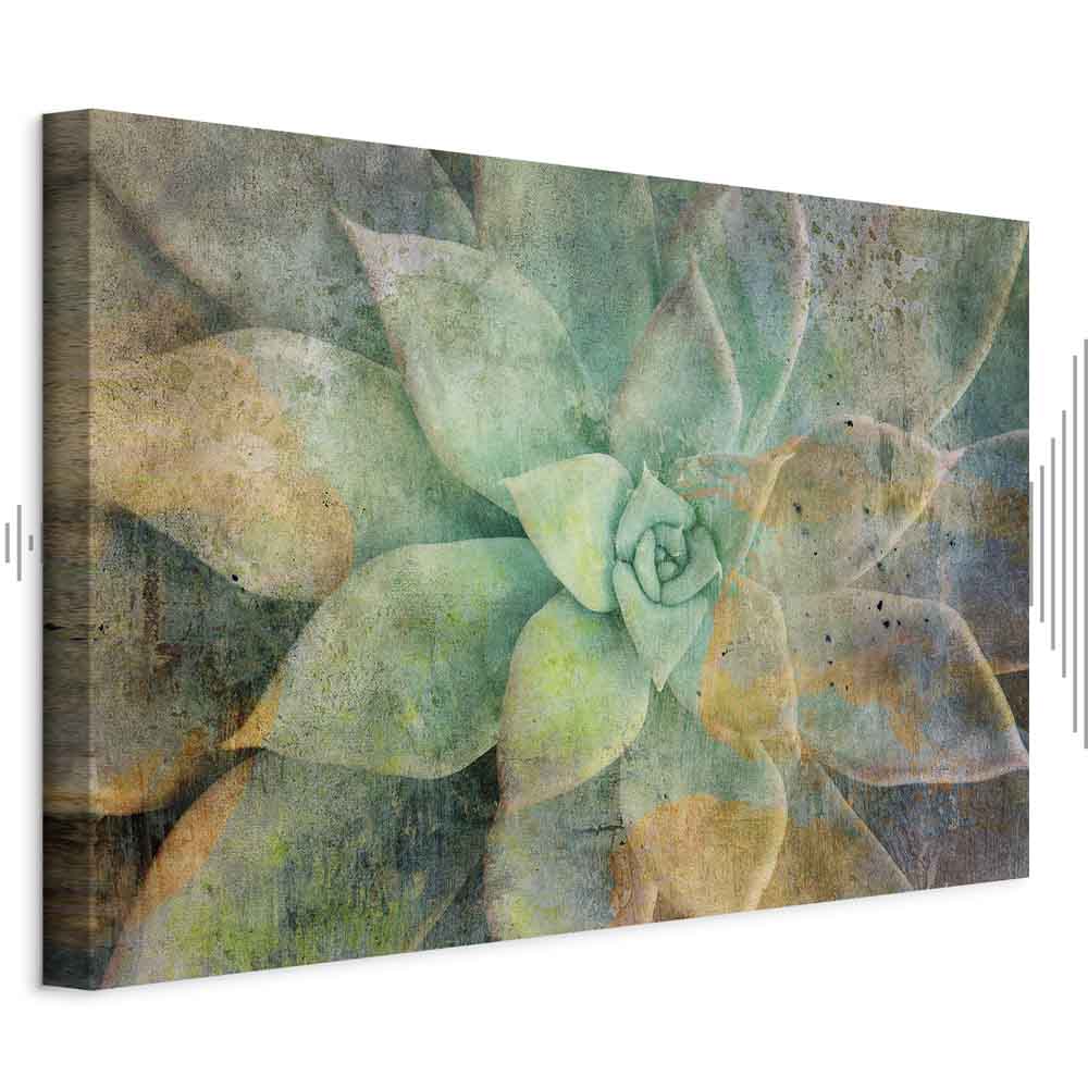 Blooming Flowers Multicolor Canvas Print