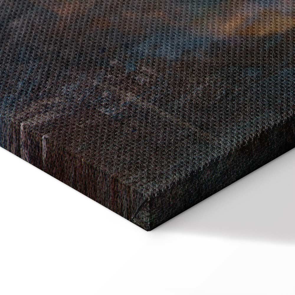 Copper Leaf Abstract Texture Canvas Print