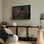 Copper Leaf Abstract Texture Canvas Print