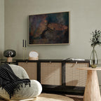 Copper Leaf Abstract Texture Canvas Print