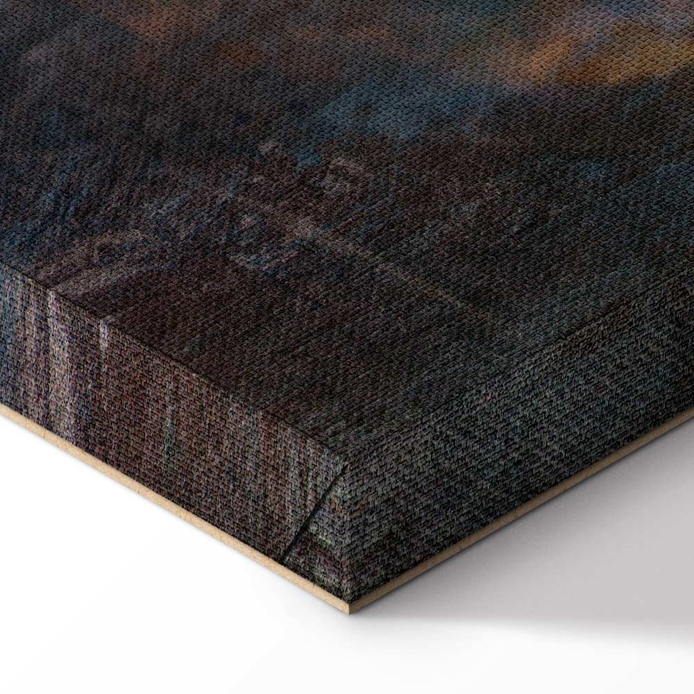 Copper Leaf Abstract Texture Canvas Print