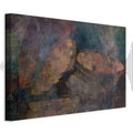 Copper Leaf Abstract Texture Canvas Print