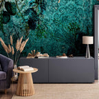 Emerald Garden Abstract Nature Wall Mural