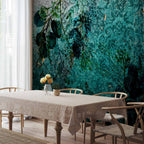 Emerald Garden Abstract Nature Wall Mural