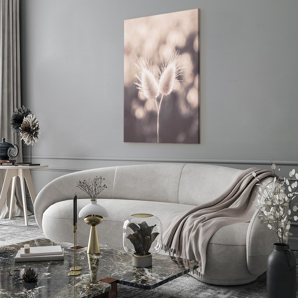 Soft Floral Nature Vertical Canvas Print