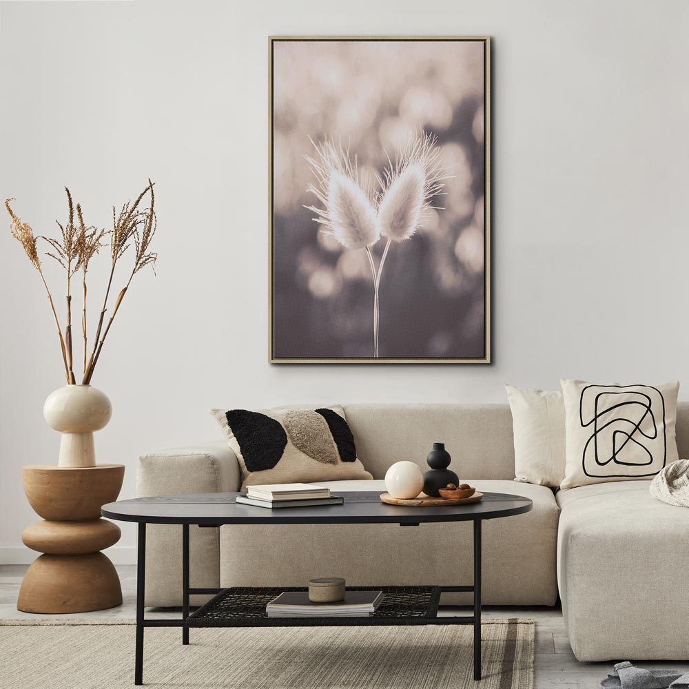 Soft Floral Nature Vertical Canvas Print