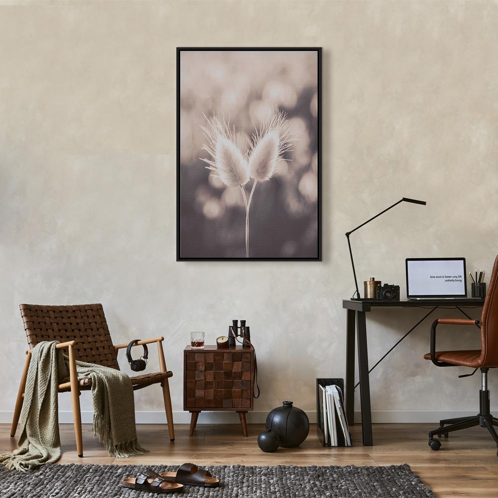 Soft Floral Nature Vertical Canvas Print