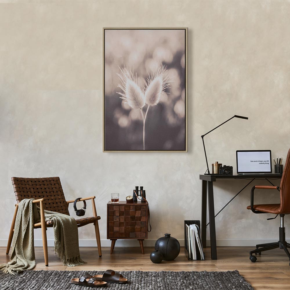 Soft Floral Nature Vertical Canvas Print