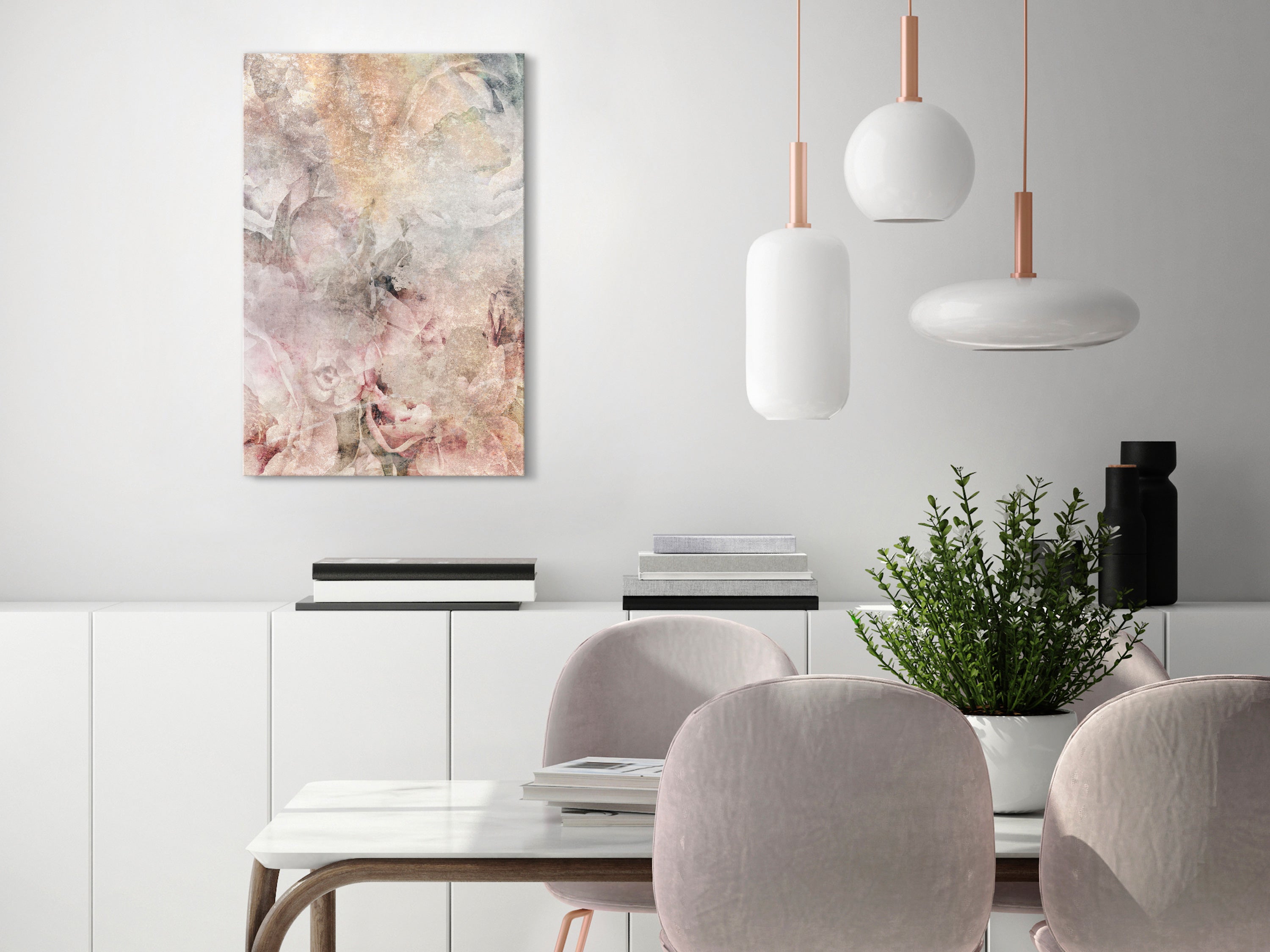 Canvas Print Nostalgic Bouquet Vertical 40x60