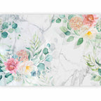 Flowery Marble Multicolor Wall Mural