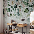 Mint Botanical Garden Floral Wall Mural