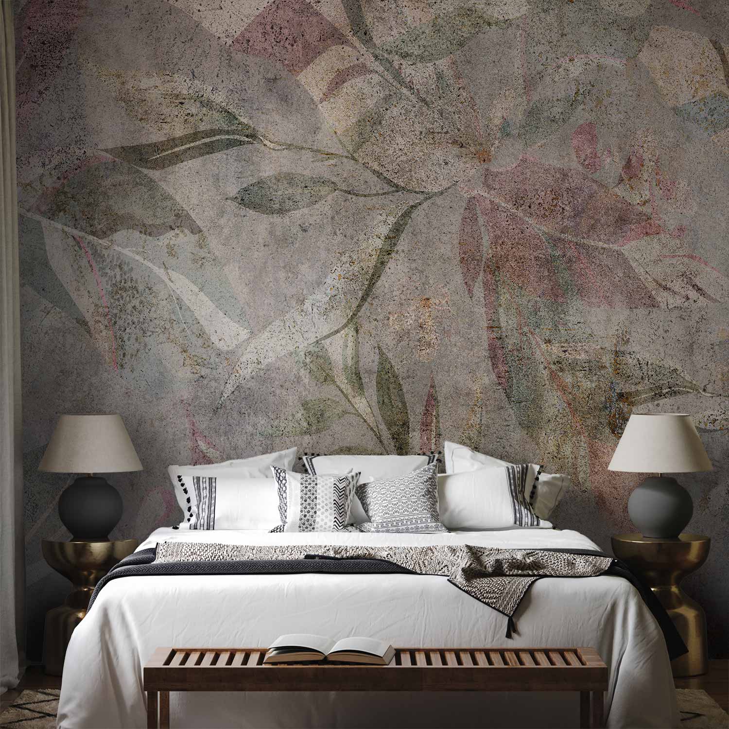 Venetian Fresco Colors Textured Wall Mural