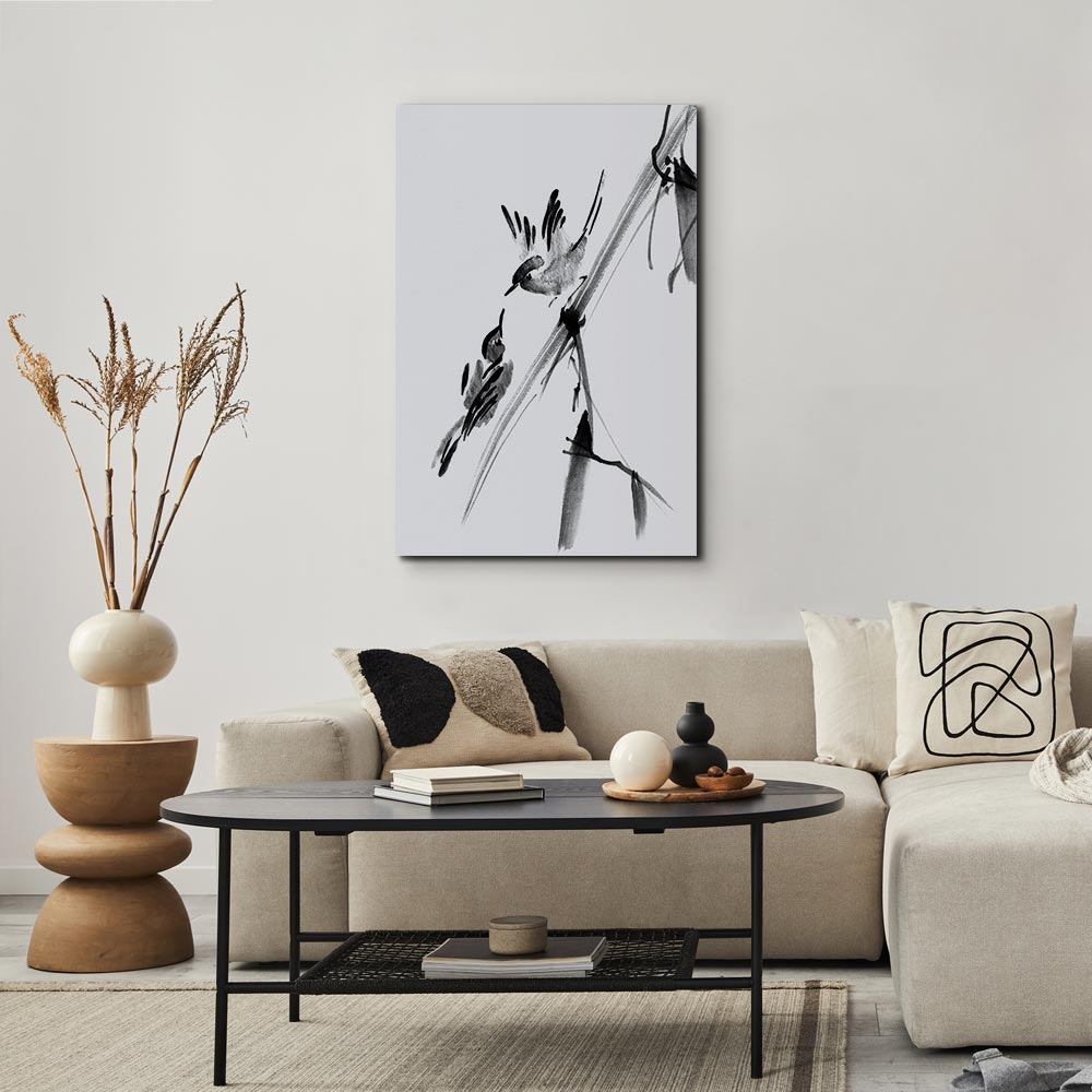 Winged Love Bird Animals Canvas Print