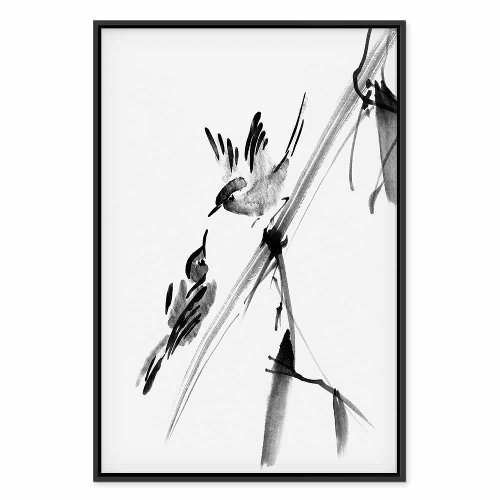 Winged Love Bird Animals Canvas Print
