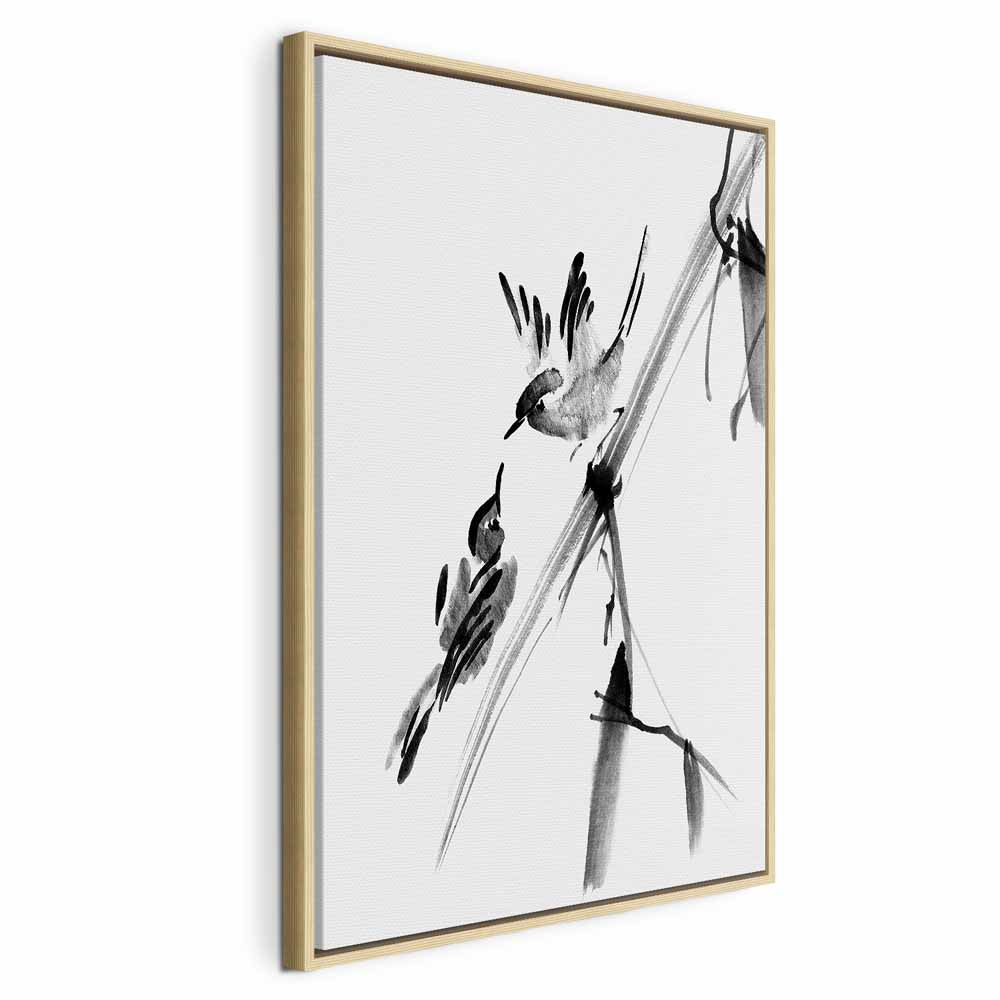Winged Love Bird Animals Canvas Print