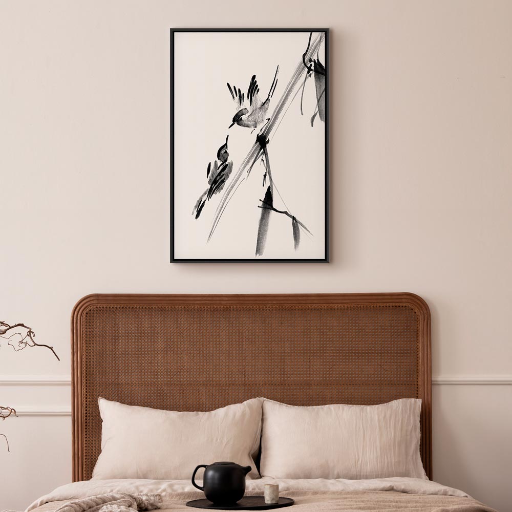 Winged Love Bird Animals Canvas Print