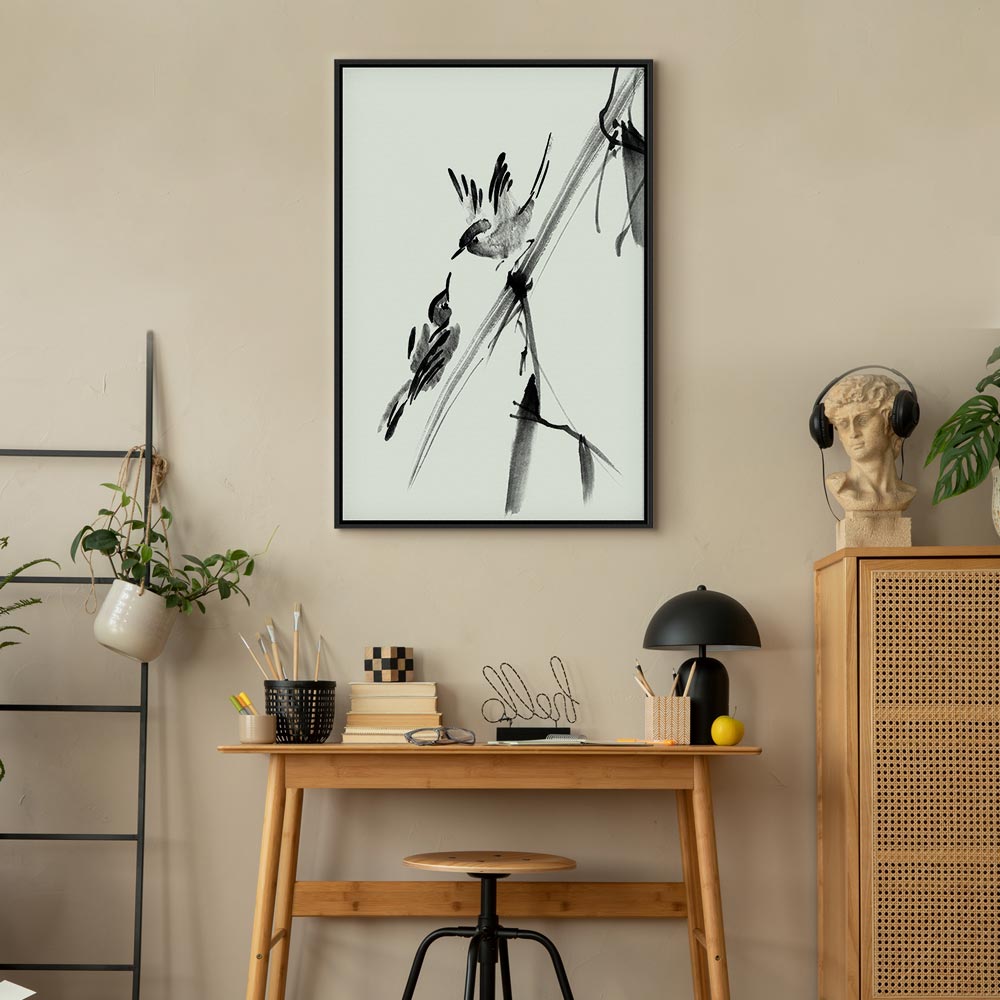 Winged Love Bird Animals Canvas Print