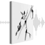 Winged Love Bird Animals Canvas Print